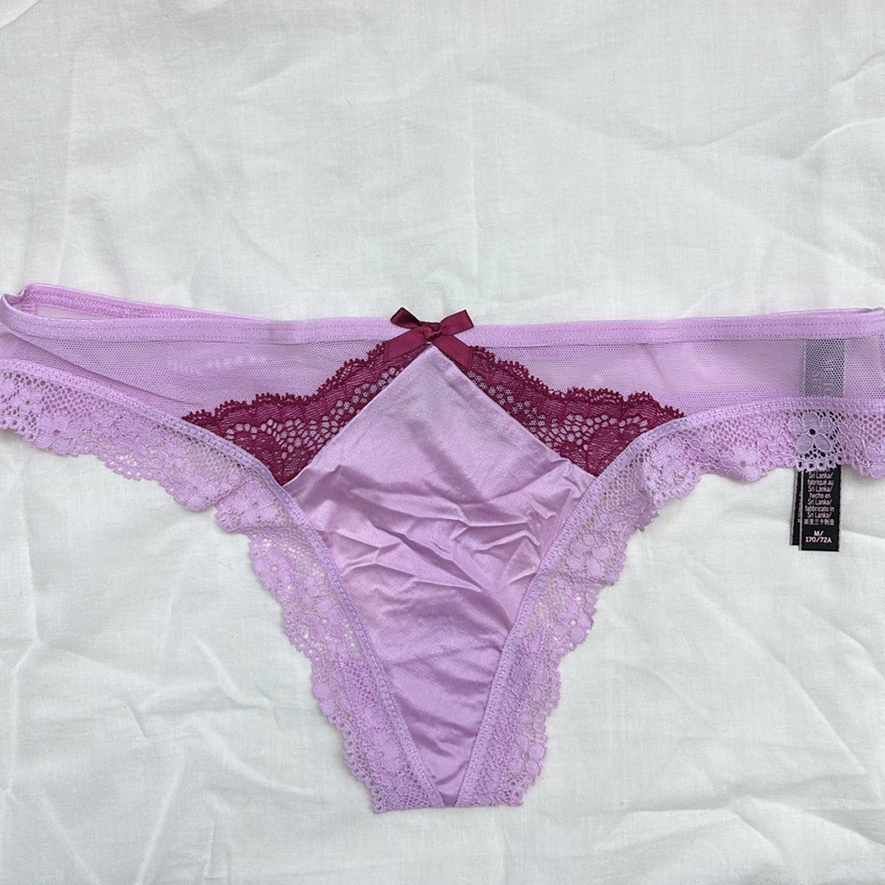 Victoria's Secret Forget Me Not Lace Thong